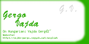 gergo vajda business card